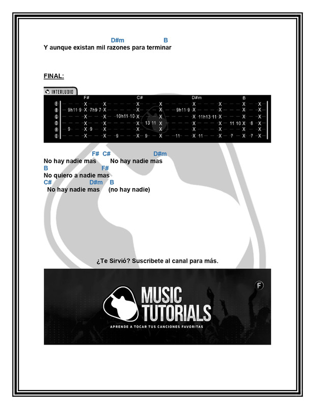 No hay nadie más - Sebastian Yatra Letra y Acordes by MUSICTUTORIALS_page-0005