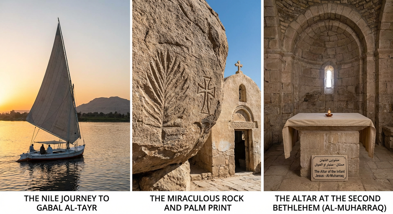 The historic Deir al-Muharraq monastery, known as the 'Second Bethlehem'.