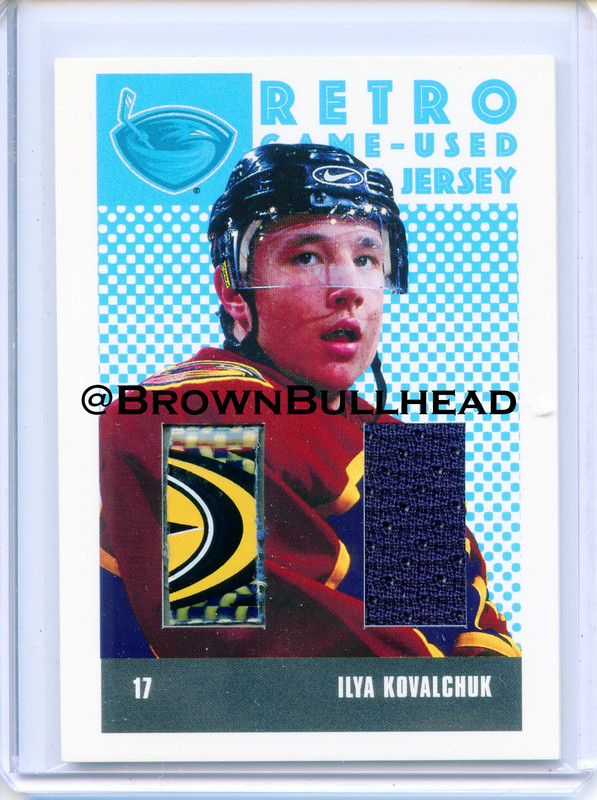 2002 03 ITG Parkhurst Retro Stick Jersey RSJ 25 Ilya Kovalchuk Atlanta Thrashers COPY 13A
