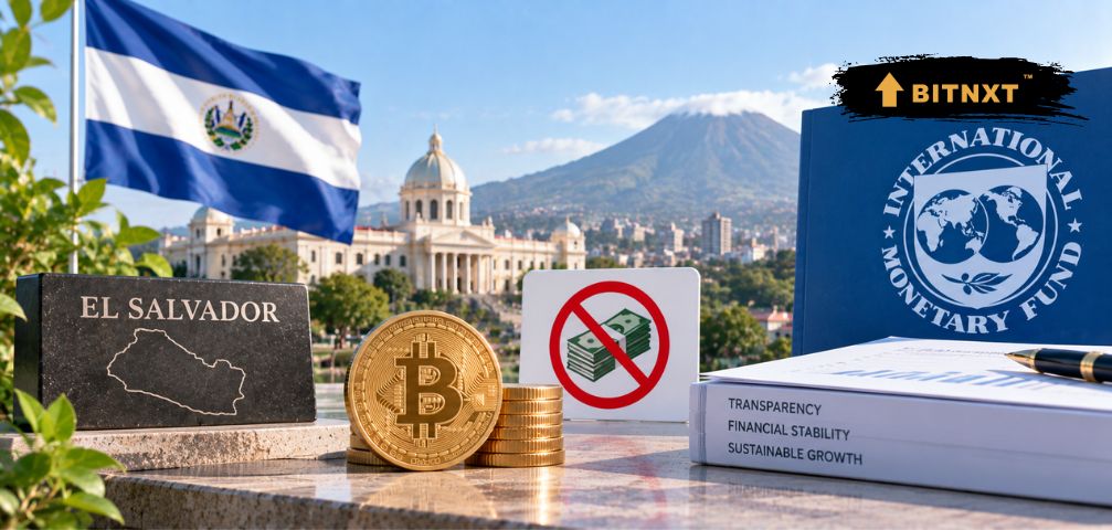 El Salvador Bitcoin policy with IMF report stating no public funds were used for Bitcoin purchases.