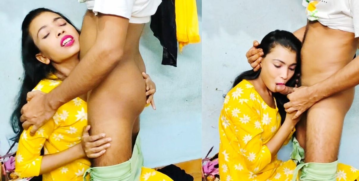 Desi village girlfriend giving blowjob to boyfriend full nude video