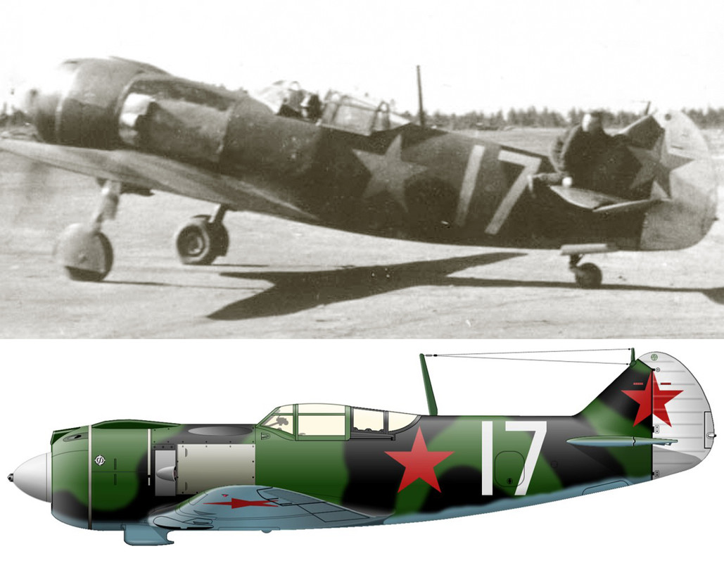 Lavochkin-La-5F-3GvIAP-KBF-White-17-engine-run-up-at-Lavenassri-Island-Jun-1944-01