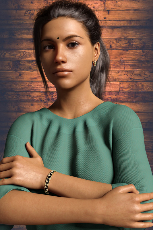 soundarya for genesis 8 1 female 01