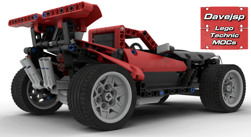 Remote controlled Lego Technic racing car MOC free instructions