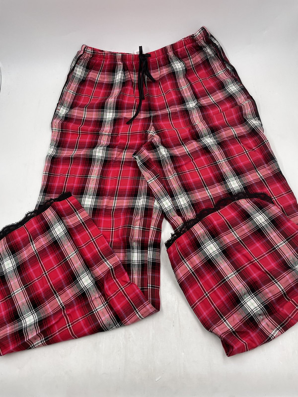 SECRET RED PLAID PAJAMA PANTS XL WOMEN 