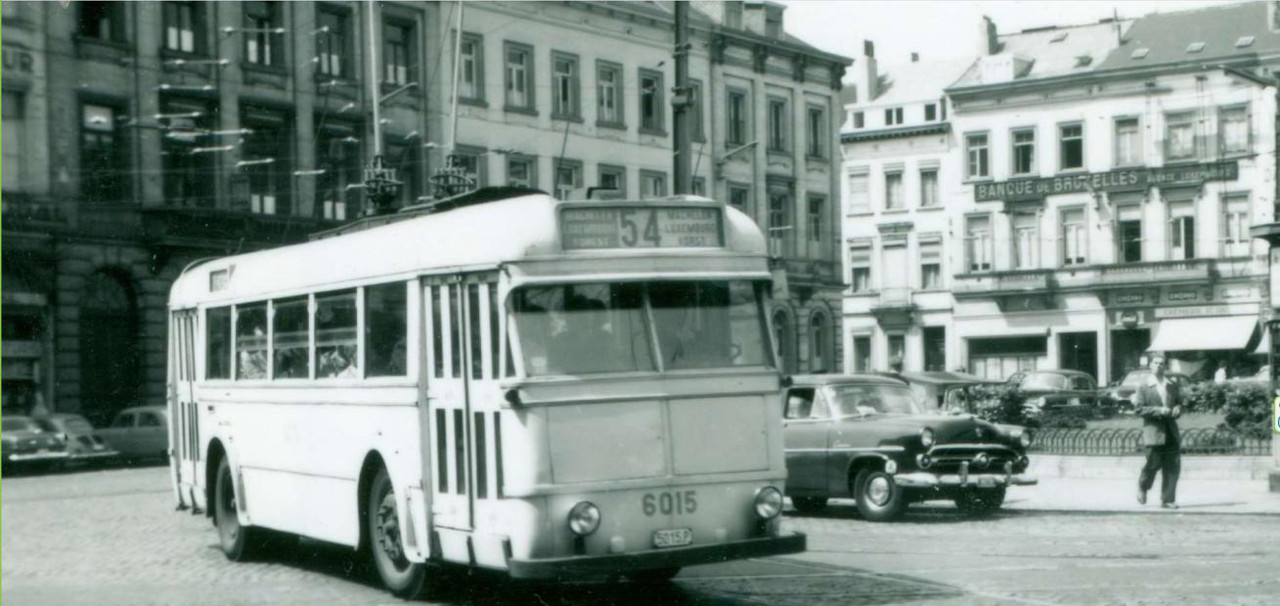 Il y a eu des trolleybus à Bruxelles 6015