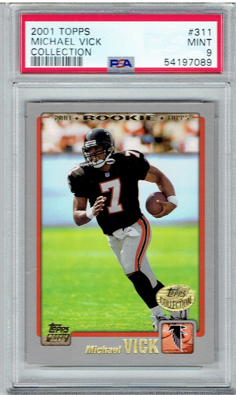 2001 Topps Collection Michael Vick PSA 9