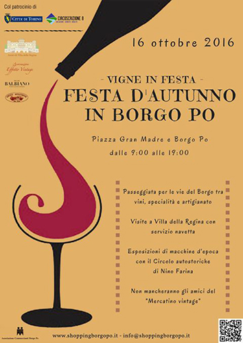 Festa d'autunno in Borgo Po  - 
 Gran Madre - Torino   -  16 ottobre