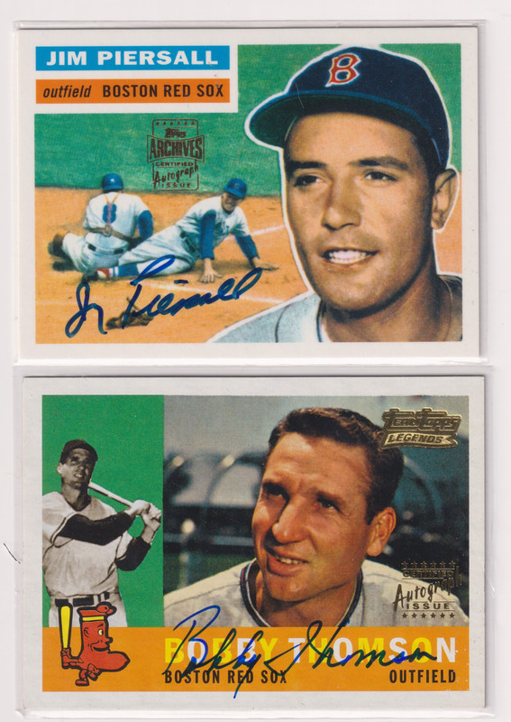 2001 Topps Team Topps Legends Autographs #TT43F Bobby Thomson 60