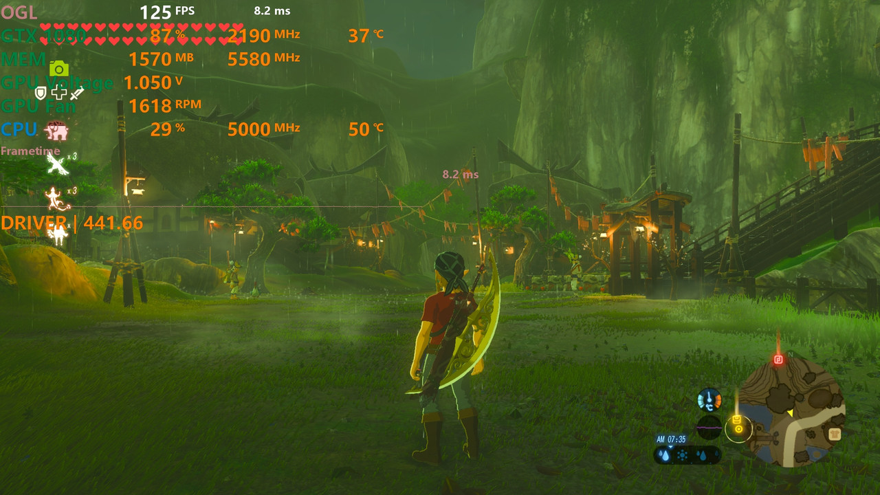 CEMU 2.0 - Zelda Breath of The Wild (Ultra Quality Setting), GTX 1650