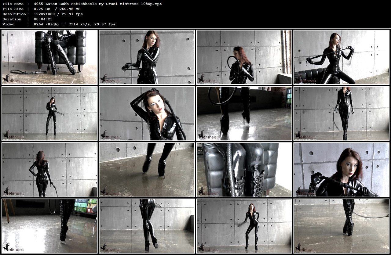 4055 Latex Rubb Fetishheels My Cruel Mistress 1080p mp4