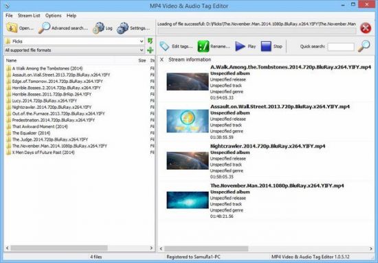 3delite MP4 Video and Audio Tag Editor 1.0.98.120