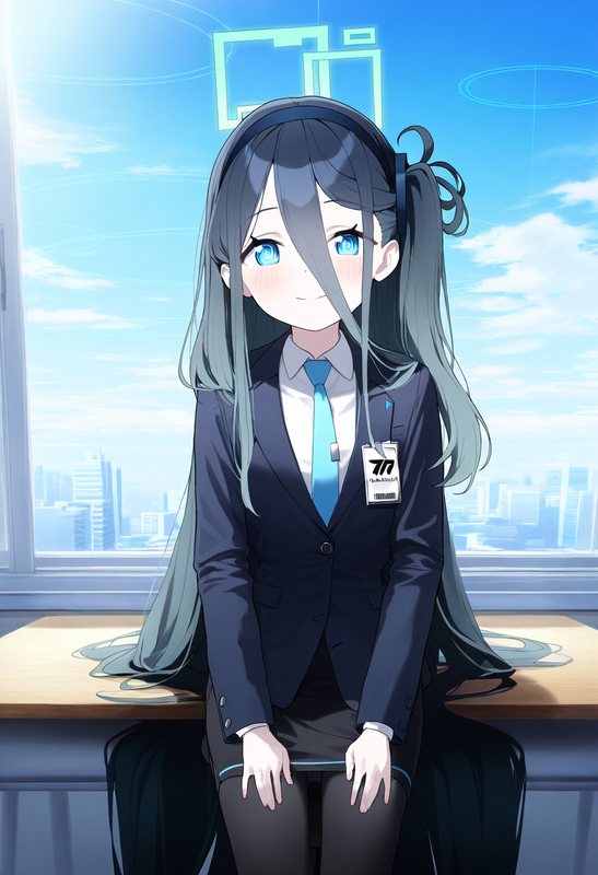 1girl, aris (blue archive), blue archive, artist_official art, alternate costume s-1686354165