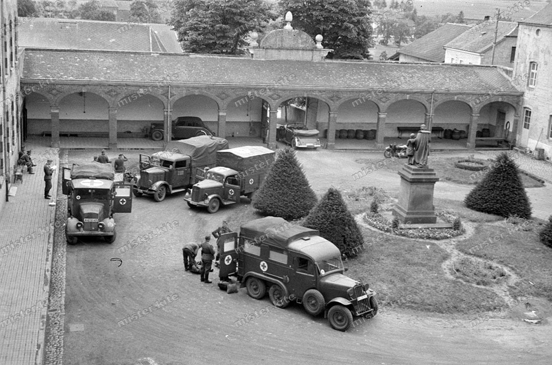 Wallonien-34.Infanterie-Sanitäts Kompanie-lazare