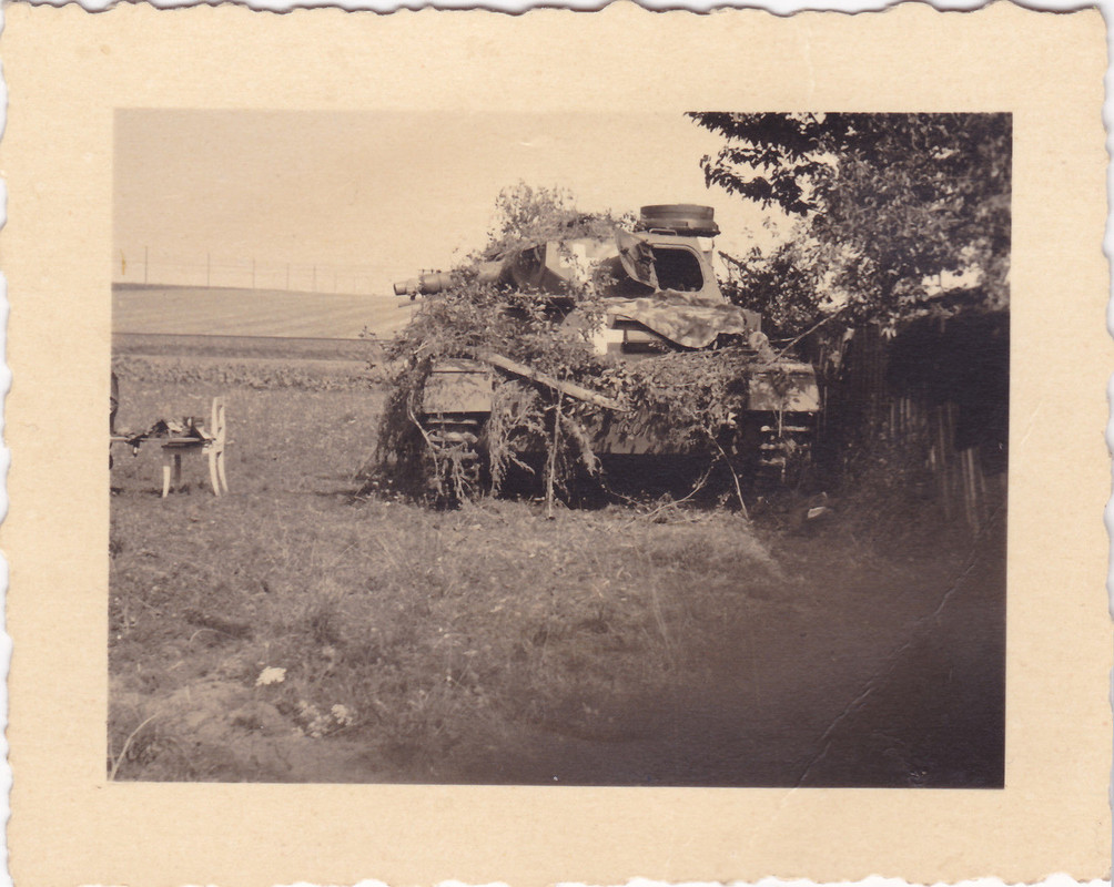 getarnter Panzer 4 P IV frühe Version Stab Panze