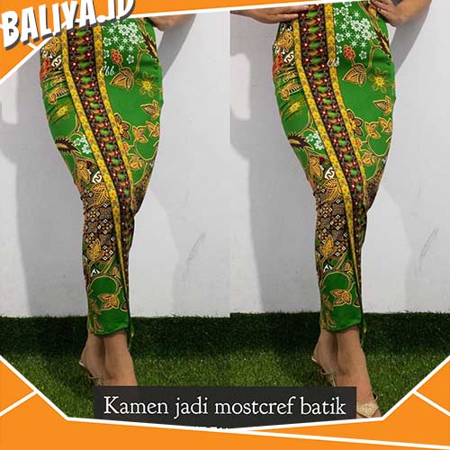 Model Rok Kebaya Terbaru Warna Hijau