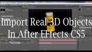 Integrating Real 3D Objects in After Effects