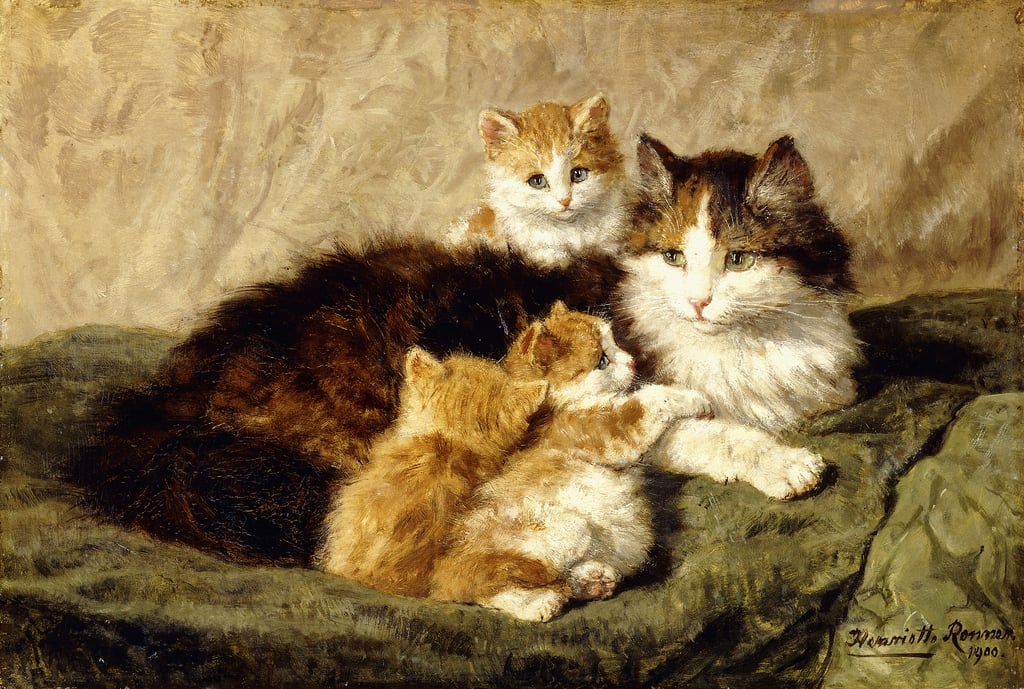Henritte-Ronner-Knip-Contentment-1900-Meister-Drucke-822577