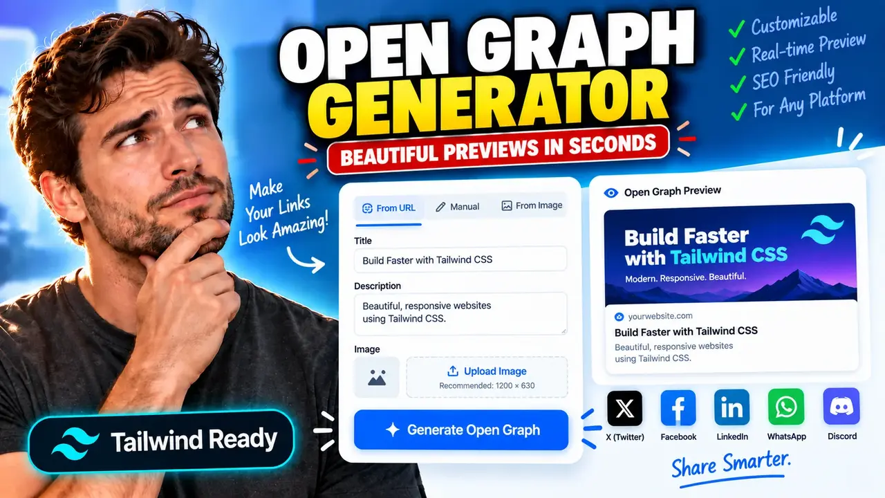 Open Graph Generator : Free Og Meta Tag Tool (2026)