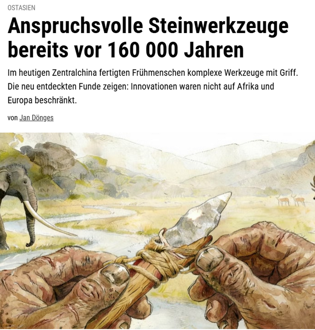 Frühe Steinwerkzeuge in Asien