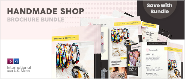 Handmade Shop Bifold / Halffold Brochure 2 - 1