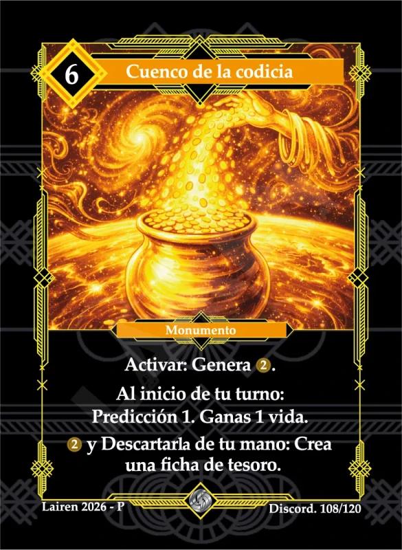 CUENCO DE LA CODICIA