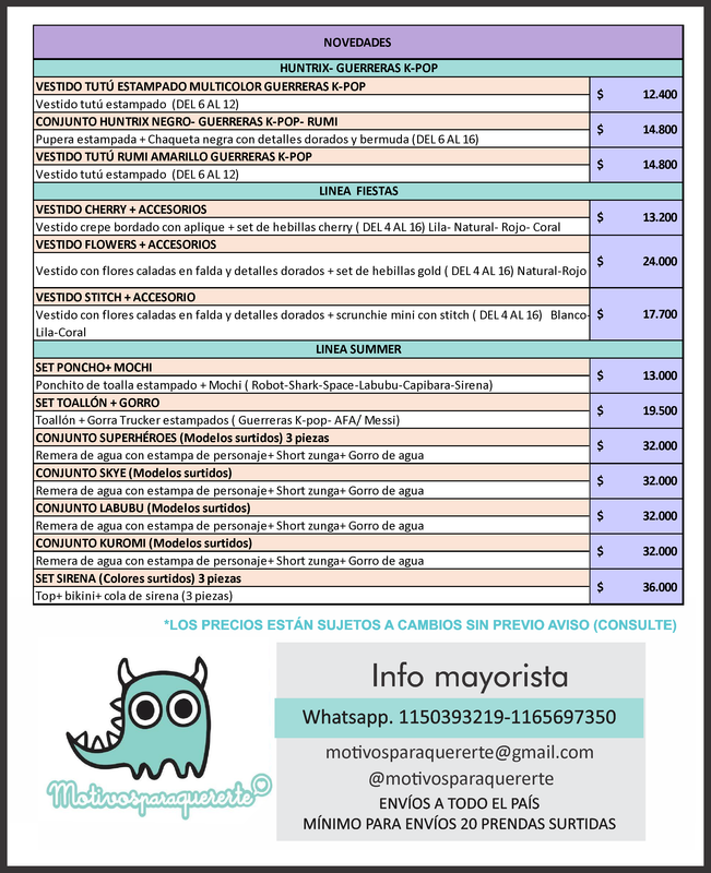 00- PRECIOS NOVEDADES X MAYOR NOVEDADES 8 1 2026