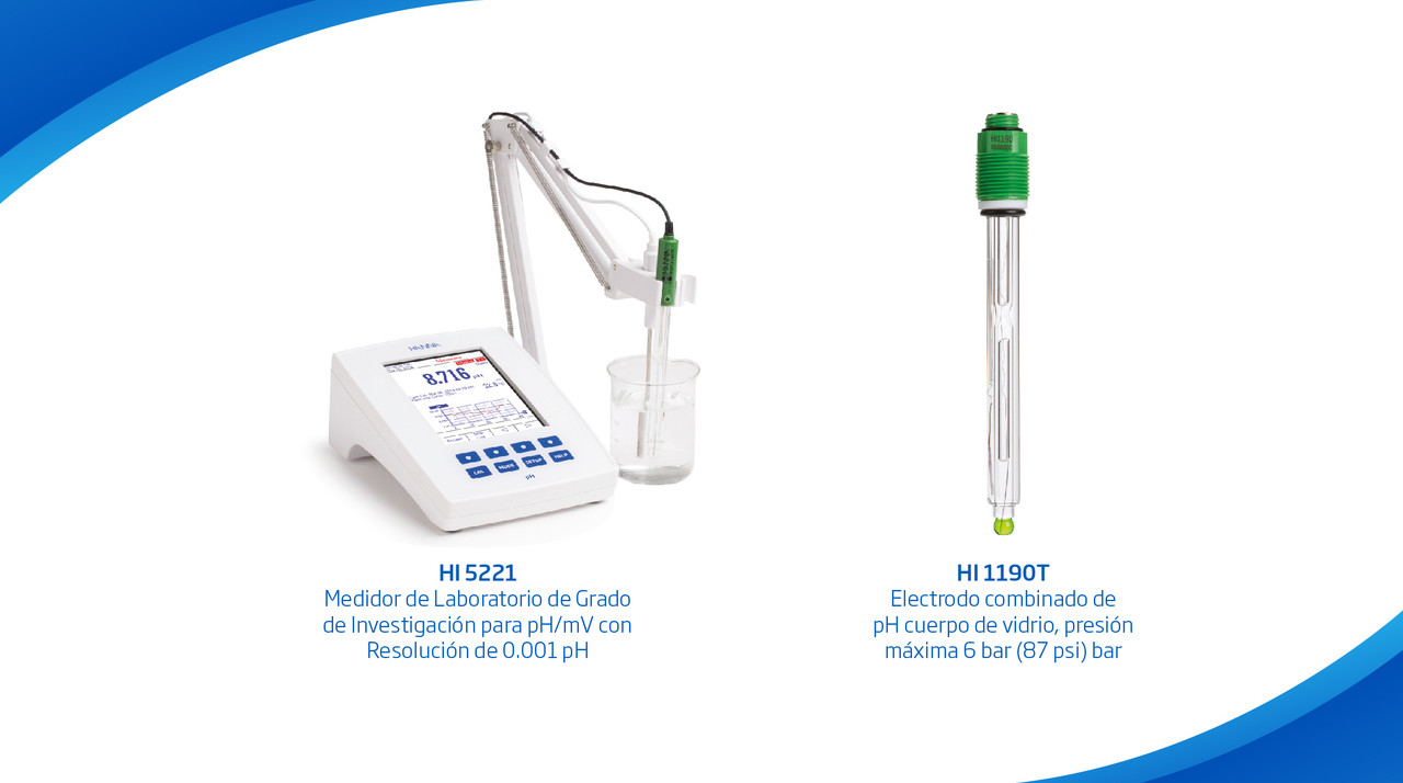 MEDIDOR DE PH/MV DE LABORATORIO 0.001PH GRADO INVESTIGACIÓN (HI5221-01)