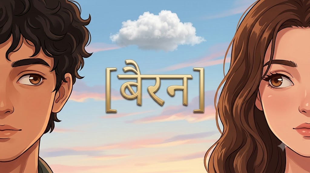 AI-generated example result for the youtube-thumbnail prompt: Bairan Thumbnail – Split-Face Anime Illustration Poetic Design AI YouTube Thumbnail Prompt