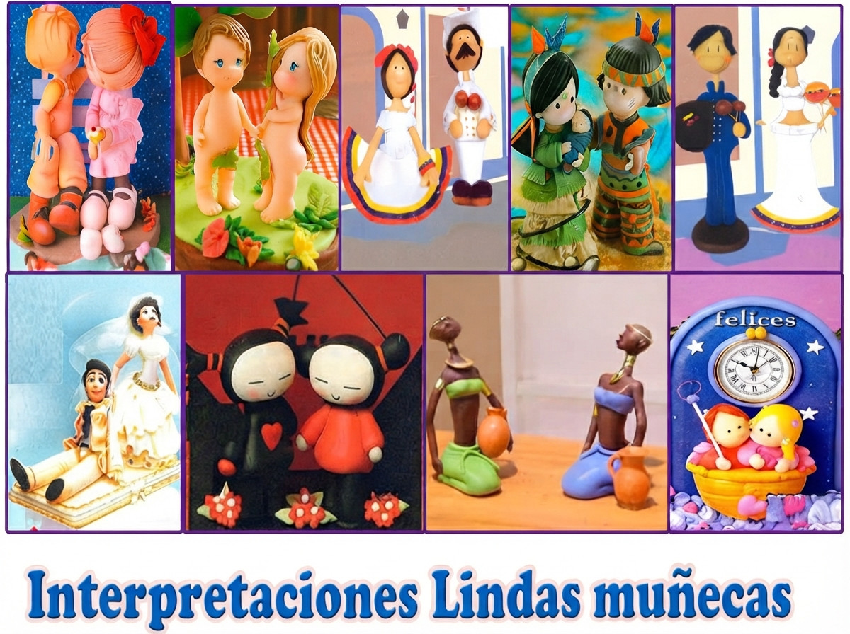 Curso de muñecos orcelanicron moldear revista pasta fria modelado 