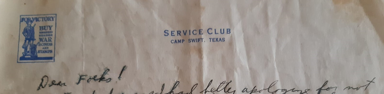 Carta ( Service Club - Camp Swift, Texas ) - 01b