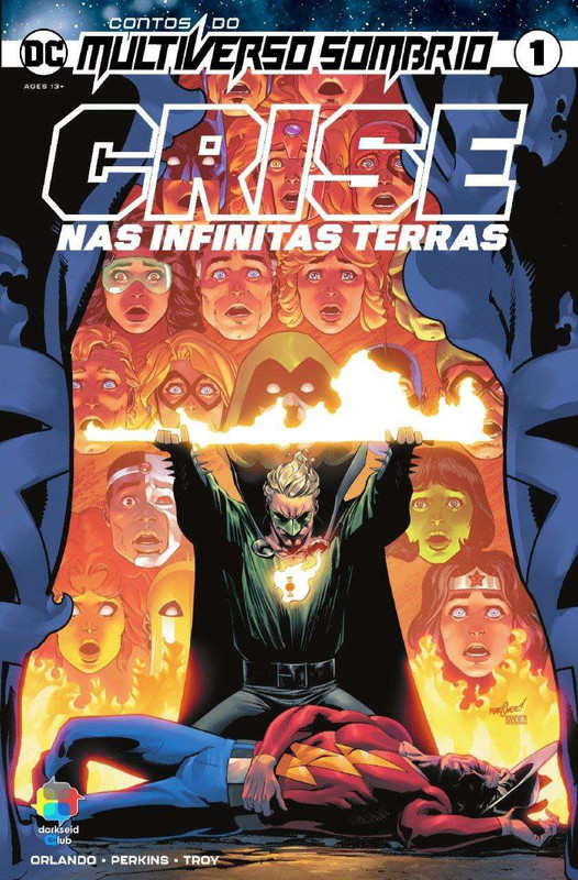 Capa da HQ Crise nas Infinitas Terras