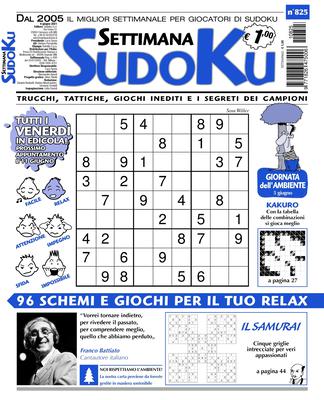 Settimana Sudoku N.825 – 04 Giugno 2021