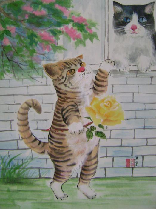12-cat-courtship-lian-zhen