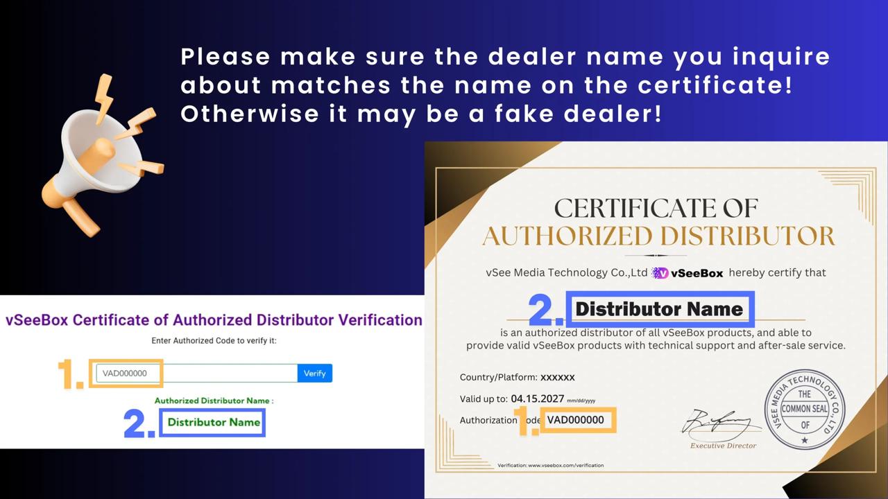 Certificate of Authorization