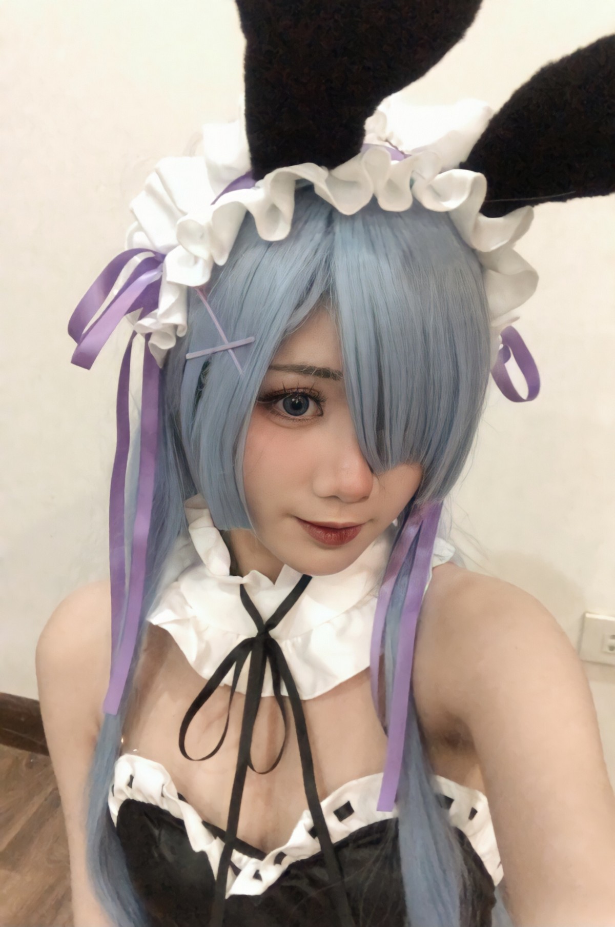 PoppaChan Rem Bunny Cosplay (Re Zero) – 37 Photos 12 Videos 489MB插图3