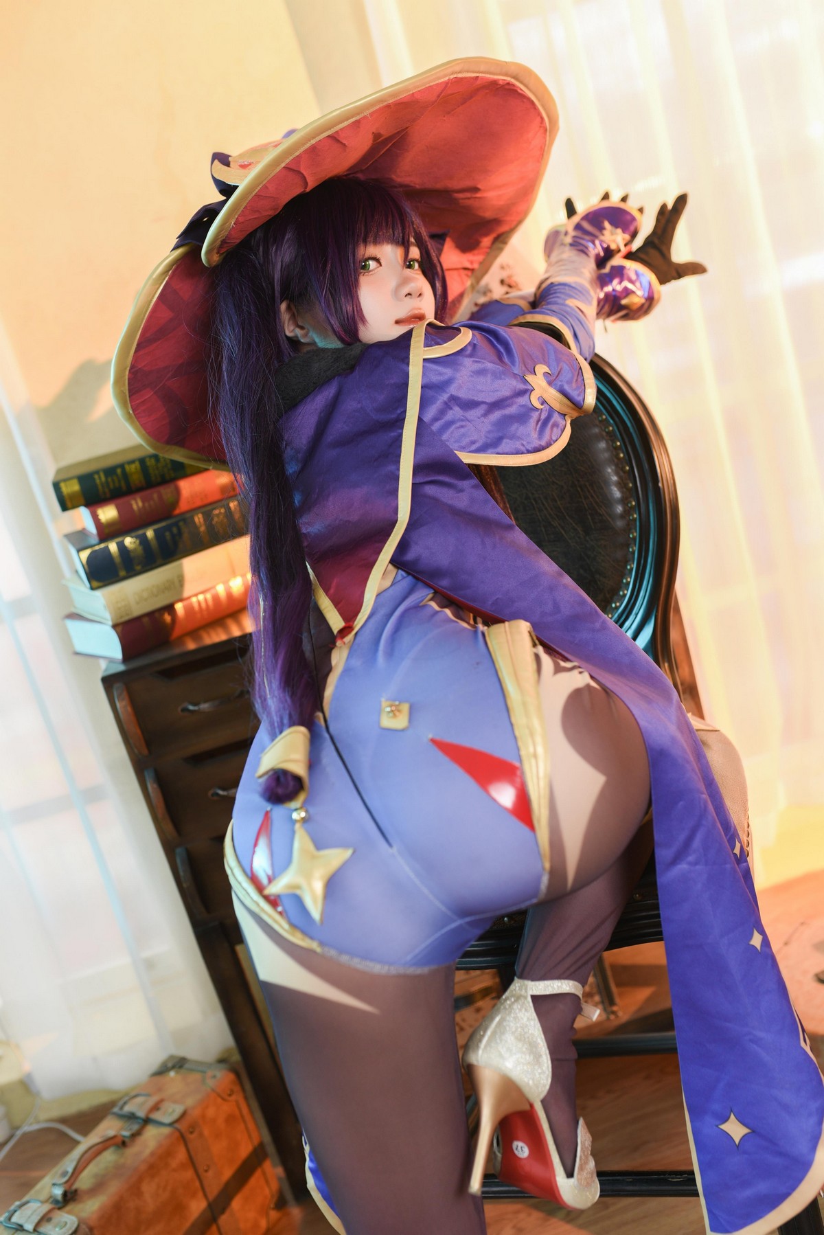 PoppaChan Mona Cosplay (Genshin Impact) HD Set – 53 Photos 20MB插图5