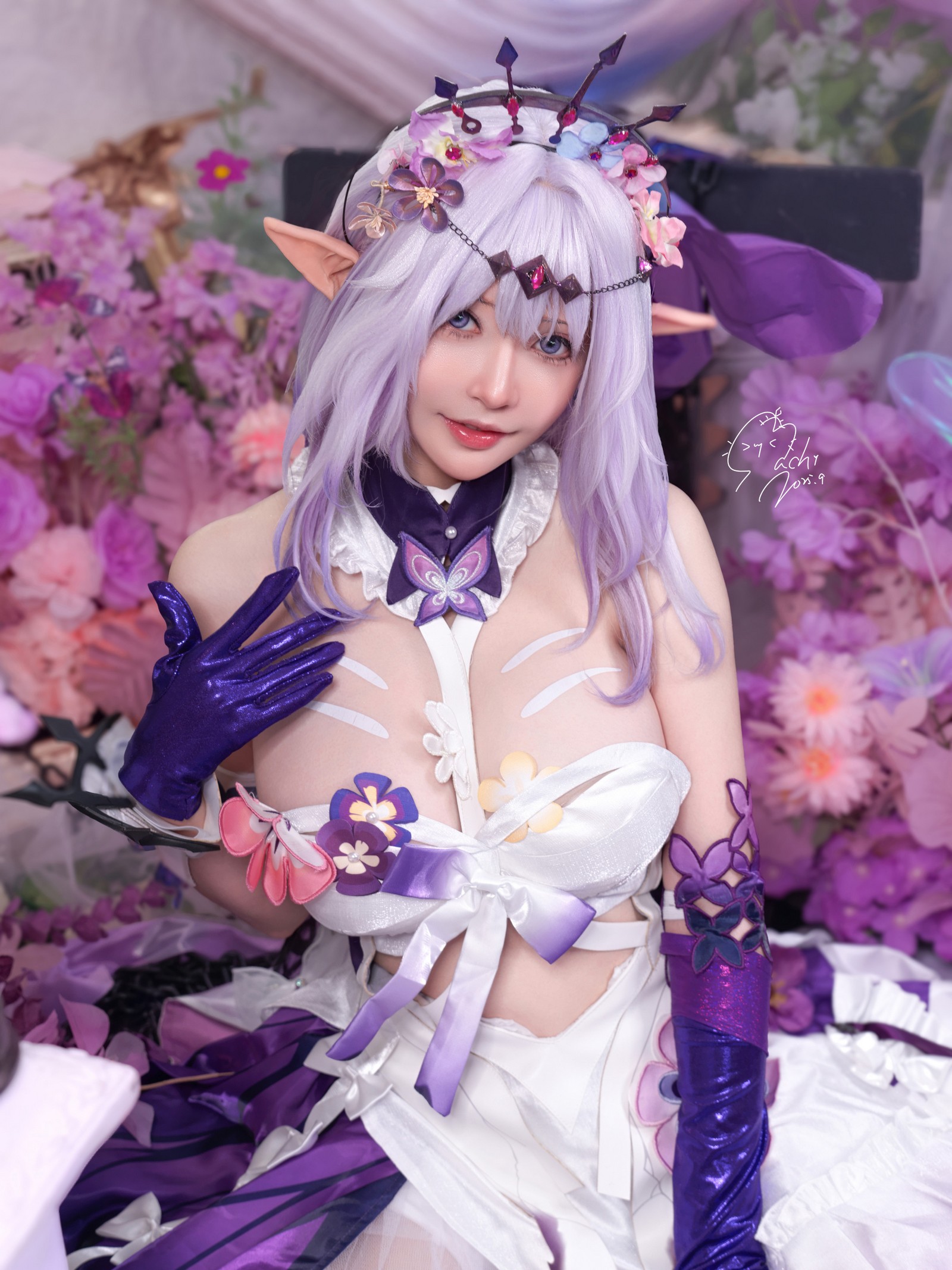 Machi马吉 星穹铁道遐蝶Cosplay写真｜Castorice高质量图集（34P-66.2M）插图