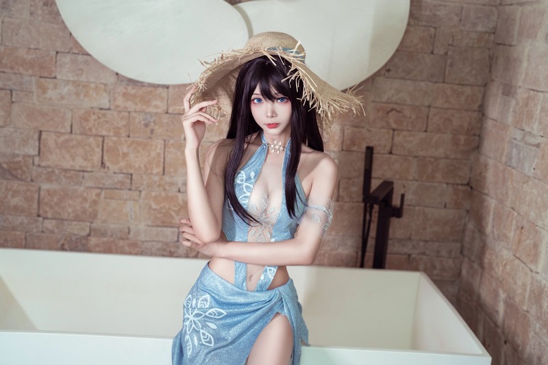艾西Aiwest 永劫无间顾清寒Cosplay写真图集 游戏角色高清美图 18P (183M)插图