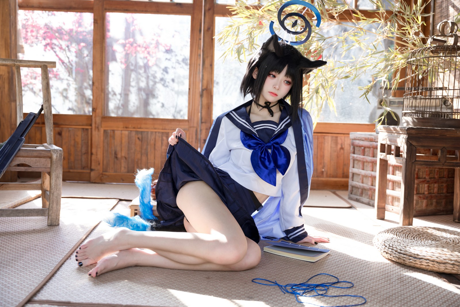 九柒喵 – 桐生桔梗 Cos 高清大合集（88P-470MB）和风旗袍写真插图4