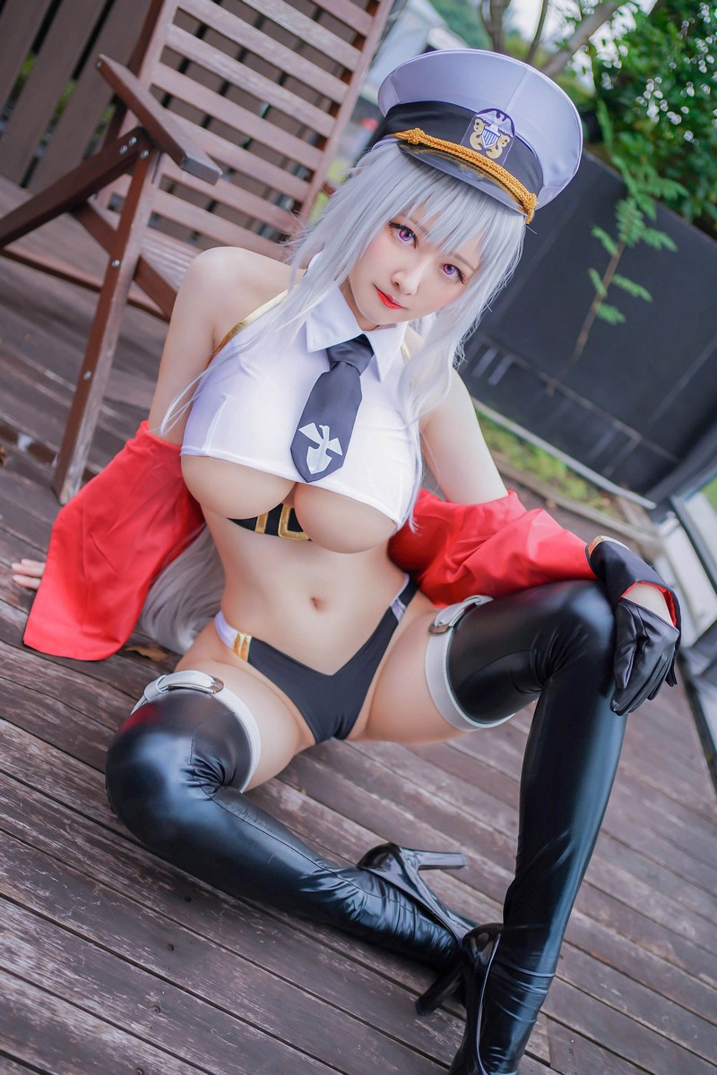 Arty亚缇 Enterprise Swimsuit Cosplay (Azur Lane)【15P｜10.8MB】插图7