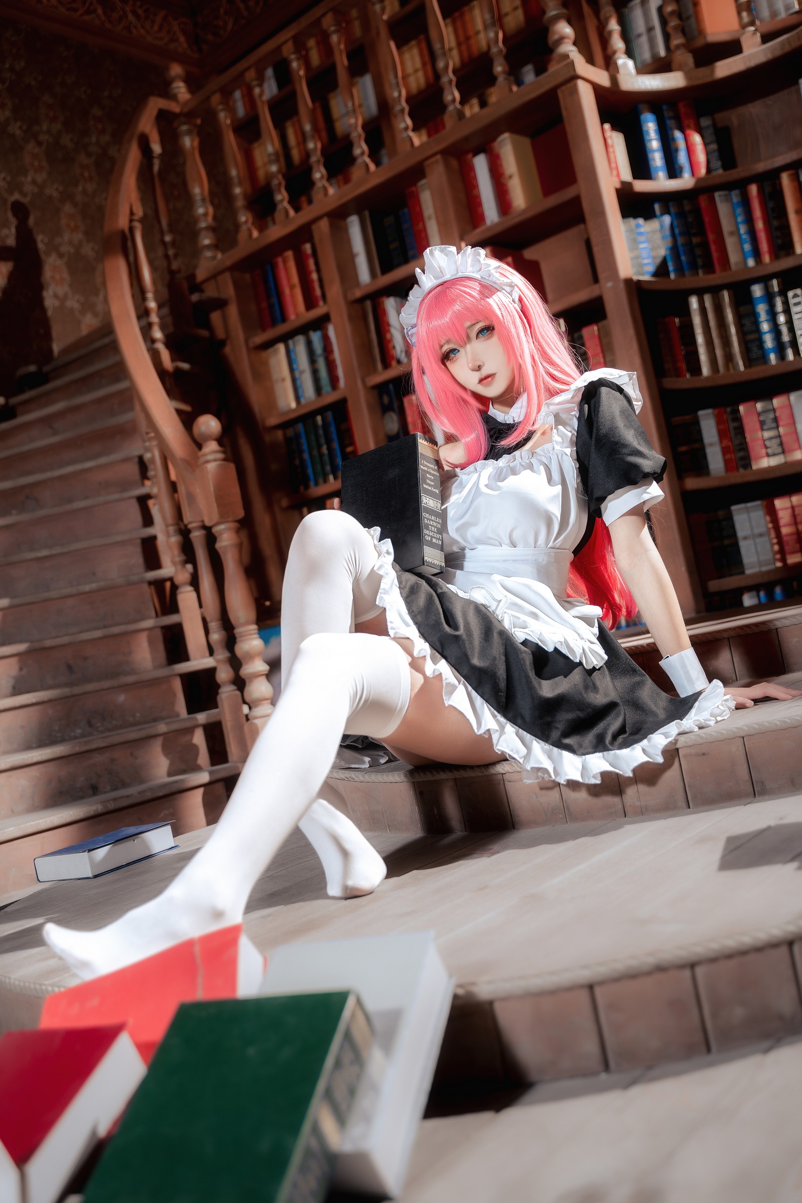 Seya-狮砸 – 孤独摇滚 后藤一里 女仆 Cos 高清写真（14P-162.3MB）插图8