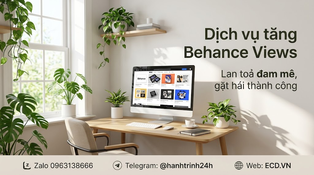 tăng behance views vip cho creative