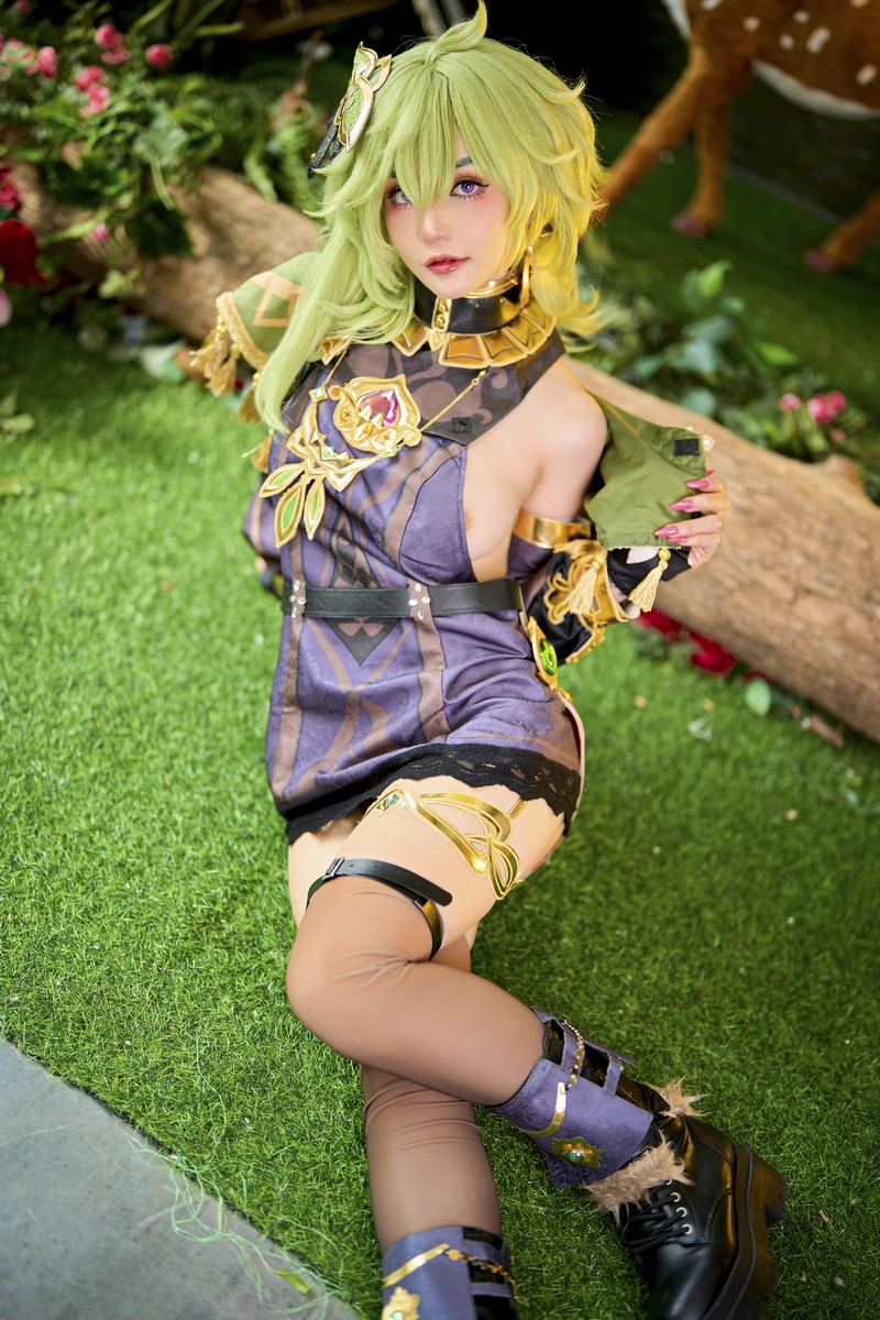Joyce Lin2x Collei Cosplay Genshin Impact 写真 45P插图3