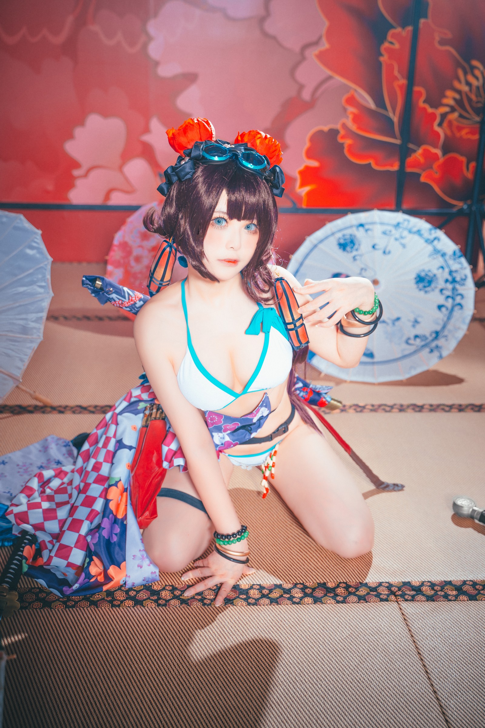 w百合欧皇子w 水着阿荣写真集 – 泳装COS 高清图集 [21P-232MB]插图8