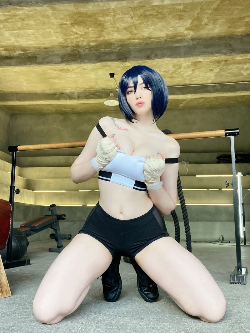 Alina Becker 三笠 Mikasa Ackerman Cosplay 进击的巨人 健身主题写真【36P-47.8M】插图5