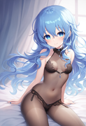 1girl, yoshino (date a live), small breasts, shiny skin, See-through bodysuits w s-4083119679