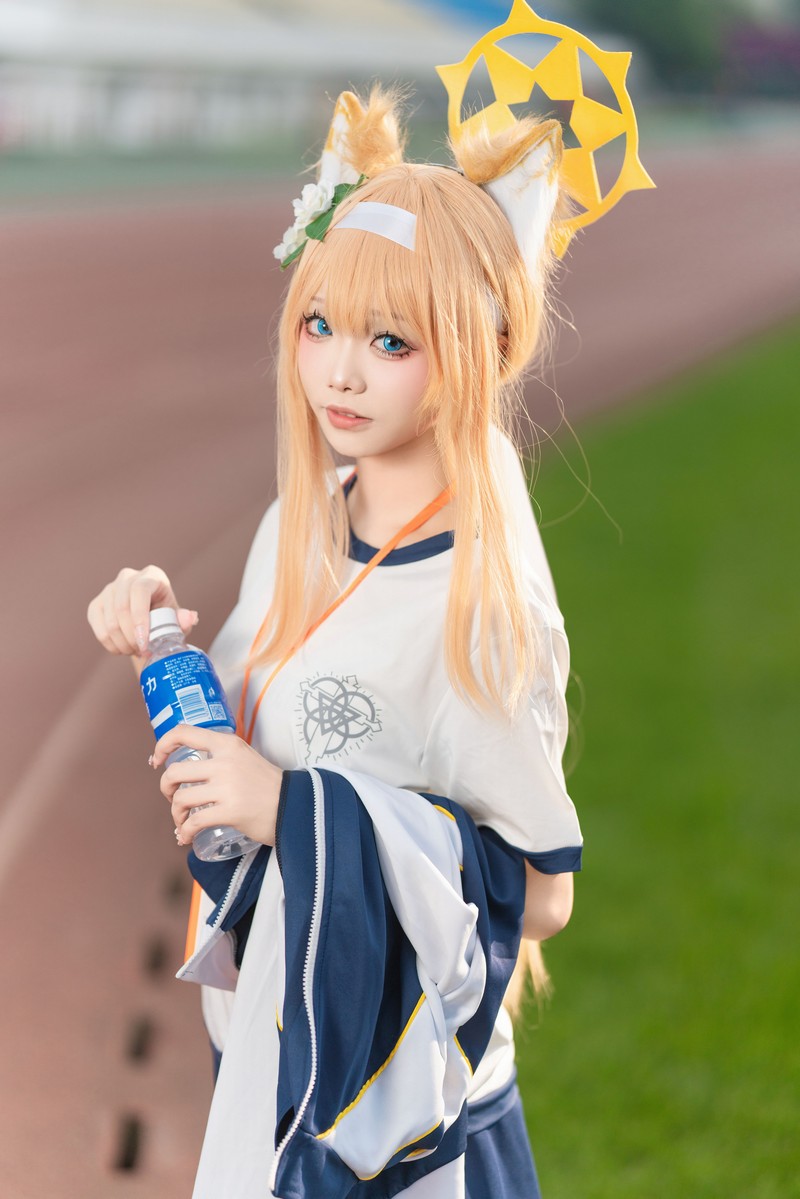 艾西Aiwest 碧蓝档案伊落玛丽体操服Cosplay写真图集 高清美图 44P (178MB)插图2