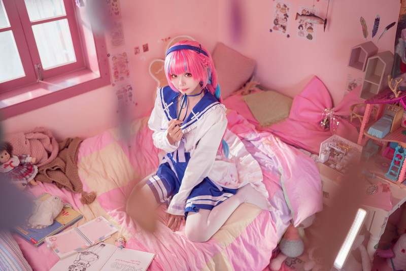 艾西Aiwest 湊阿库娅私服Cosplay写真图集 虚拟主播高清美图 55P (274.4M)插图8