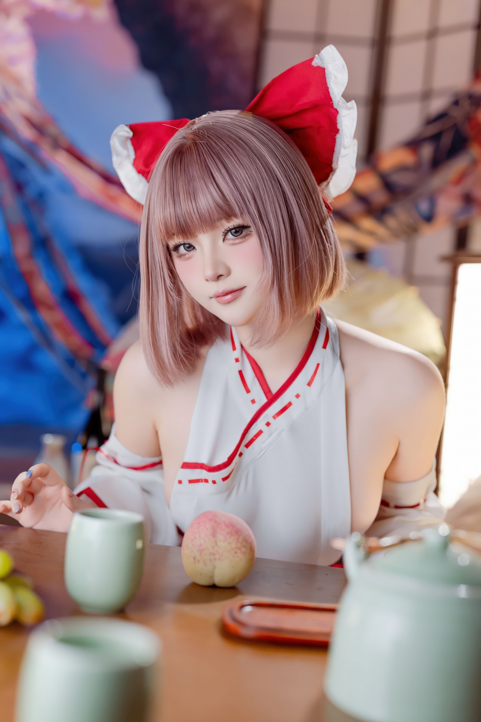 屿鱼 Yuyu 兼职巫女 Cosplay 写真图集（66P｜639MB）插图4